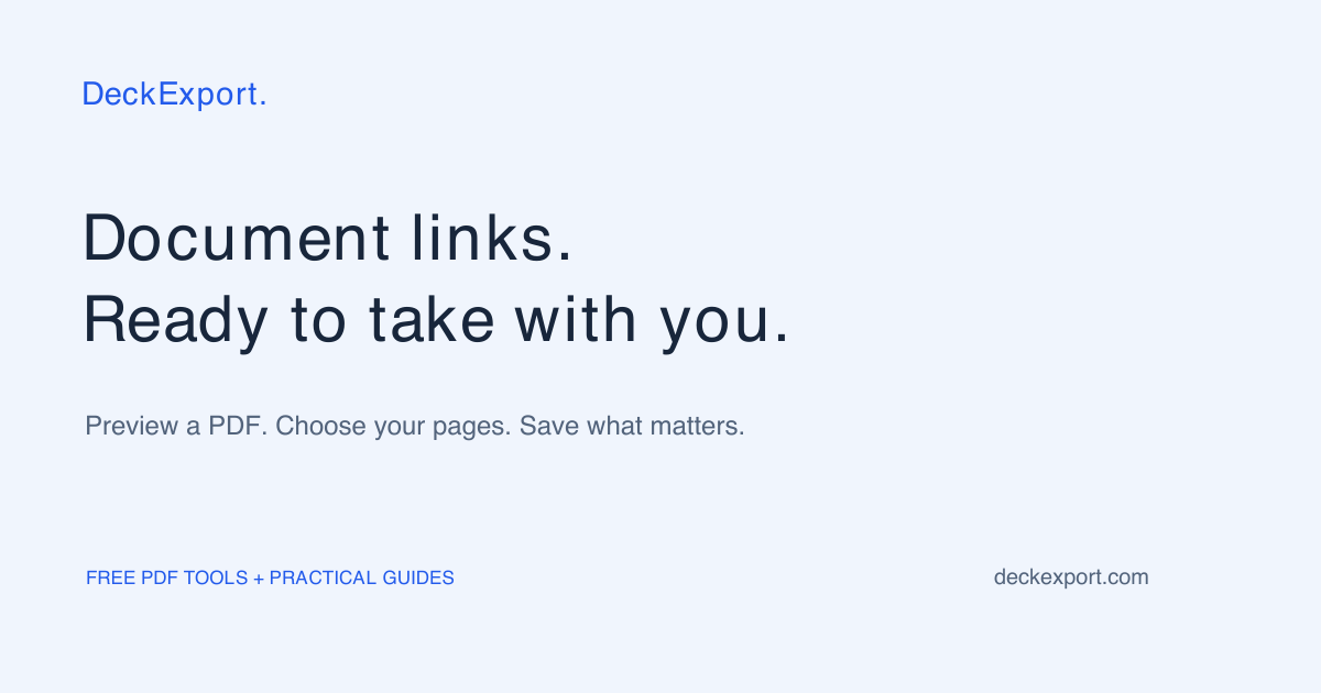 PNG to PDF — Combine Screenshots and Images | DeckExport